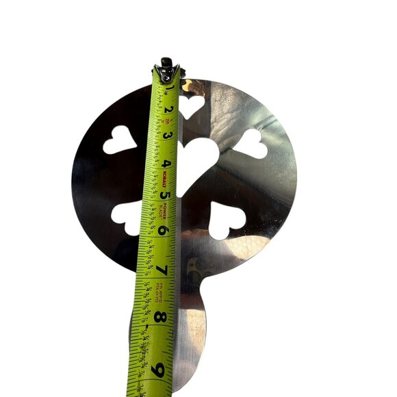 Crate and Barrel Cupcake / Cake Stencil, Stainless Steel. Hearts Valentine's Day - Picture 5 of 7